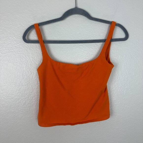 Reformation Cairo Knit Top S Citrus Summer Vacation Festival Stretch Vibrant - Picture 2 of 7